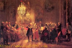 A Flute Concert of Frederick the Great at Sanssouci 1852