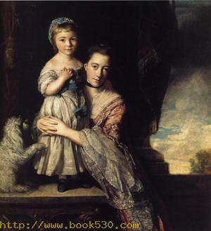 Georgiana, Countess Spencer, and Her Daughter. 1759-61.