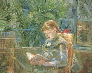 Little Girl Reading 1888