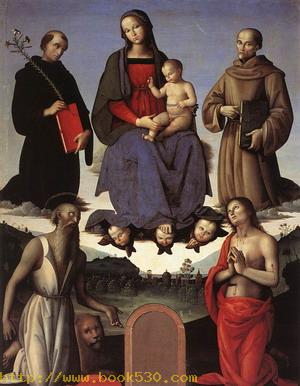 Madonna and Child with Four Saints (Tezi Altarpiece) 1500