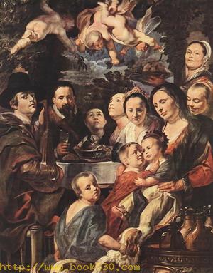 Self-portrait among Parents, Brothers and Sisters c. 1615
