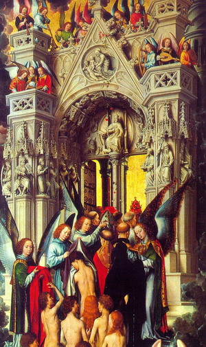 The Last Judgement Triptych, detail of left wing, before 1472