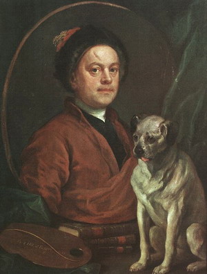 The Painter and his Pug, 1745