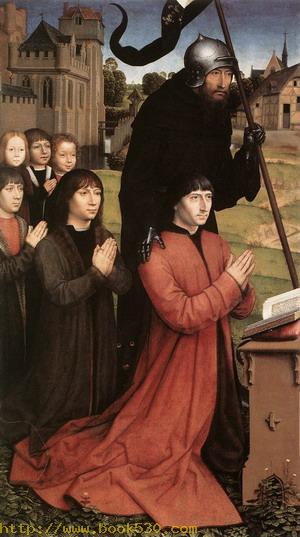 Triptych of the Family Moreel (left wing) 1484