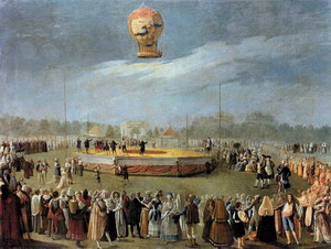 Ascent of the Balloon in the Presence of Charles IV and his Court c. 1783