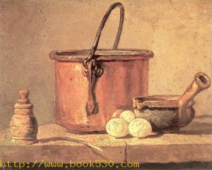 Copper Cauldron with Three Eggs 1734