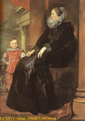 Genoese Noblewoman with her Son 1626