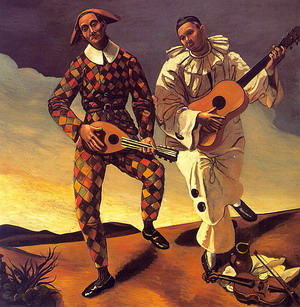 Harlequin and Pierrot 1924