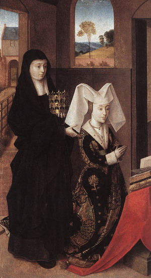 Isabel of Portugal with St Elizabeth 1457-60
