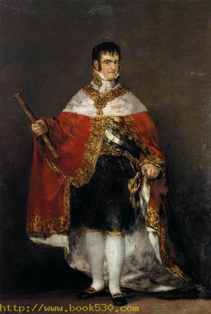 King Ferdinand VII with Royal Mantle 1814