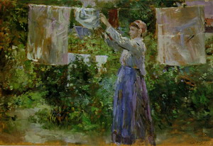 Peasant Hanging out the Washing 1881