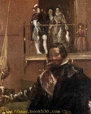 Prince Baltasar Carlos with the Count-Duke of Olivares at the Royal Mews (detail) c. 1636