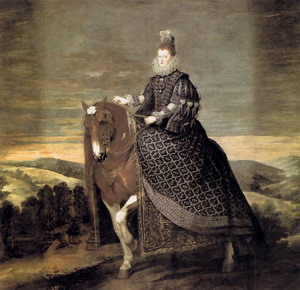 Queen Margarita on Horseback 1634-35