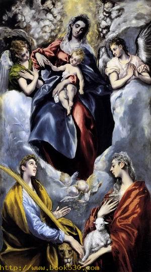 The Virgin and Child with St Martina and St Agnes 1597-99