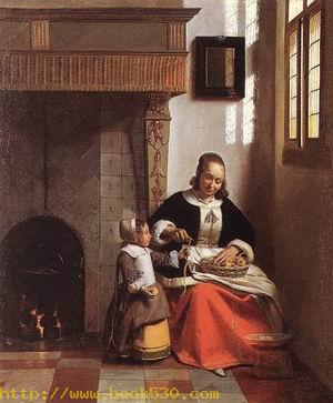 Woman Peeling Apples c. 1663