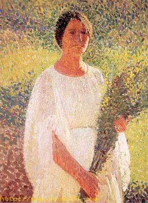 Woman with Flowers 1900