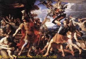 Aeneas and his Companions Fighting the Harpies 1646-47