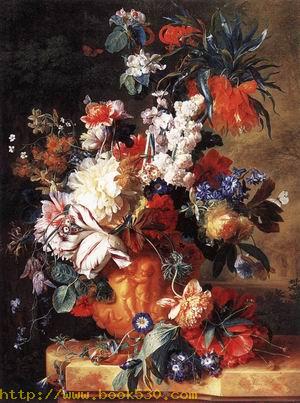 Bouquet of Flowers in an Urn 1724