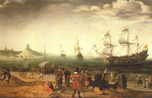 Coastal Landscape with Ships 1616