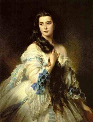 Franz Xaver Winterhalter. Portrait of Mme. Rimsky-Korsakova. 1864