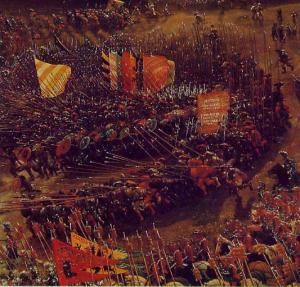 The Battle of Issus DETAIL OF soldiers 1528-29