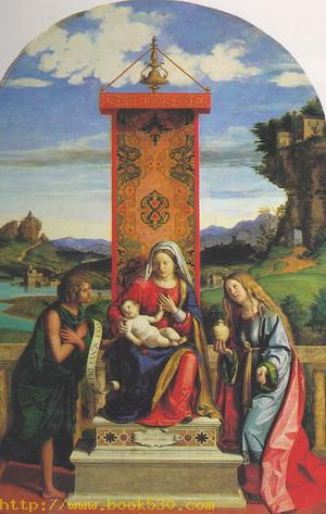 The Madonna and Child with St John the Baptist and Mary Magdalen 1510-15