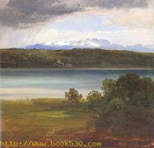 View Across Lake Starnberg to the Benediktenwand 1844