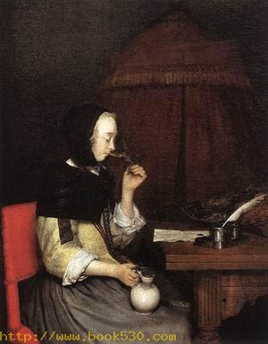 Woman Drinking Wine 1656-57