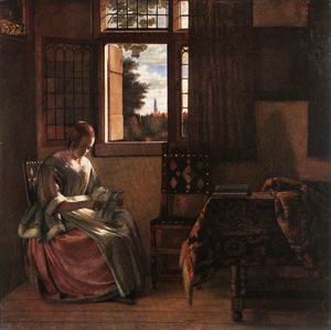 Woman Reading a Letter 1664