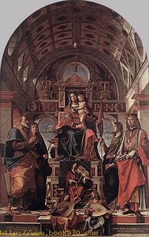 Madonna and Child Enthroned with Saints 1498