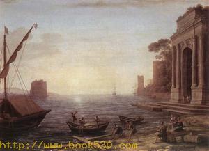 A Seaport at Sunrise 1674