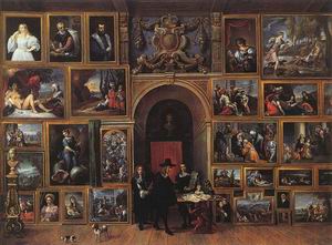 Archduke Leopold Wilhelm of Austria in his Gallery 1651