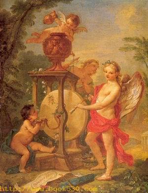 Cupid Sharpening his Arrow 1750s