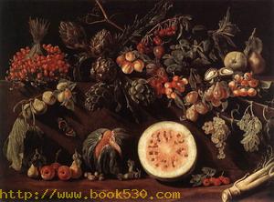 Fruit, Vegetables and a Butterfly c. 1620