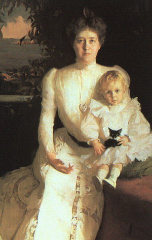 Mrs. Benjamin Thaw and her Son, 1900