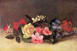 Roses and Fuschia 1867