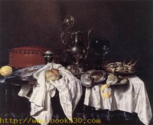 Still-Life with Pie, Silver Ewer and Crab 1658