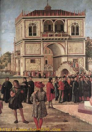 The Ambassadors Return to the English Court (detail) 1495-1500