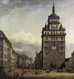 The Kreuzkirche in Dresden 1747-56