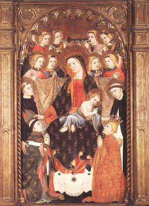 Virgin and Child with Angels and Saints 1400-25