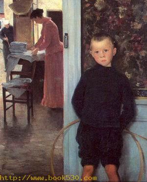 Woman &amp; Child in an Interior (Son of the Artist)