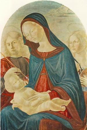 Madonna with Child, St Sebastian and St Catherine of Alexandria 1485-90