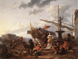 A Southern Harbour Scene 1657-59