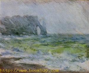 Etretat in the Rain 1885-1886