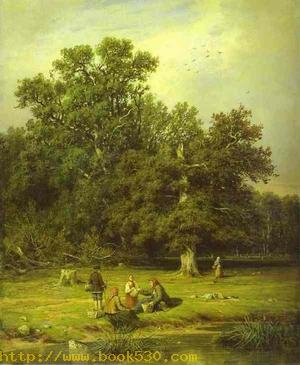 Gathering Mushrooms 1870