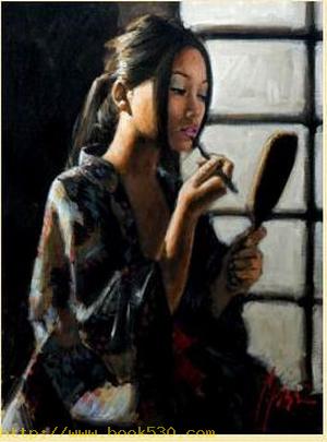 Geisha with Mirror