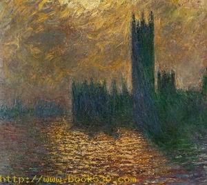 Houses of Parliament Stormy Sky 1900-1901