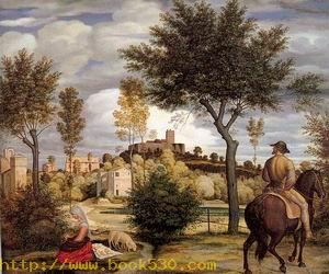 Ideal Landscape with Horseman 1822