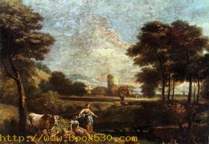 Landscape with Shepherds and Fishermen