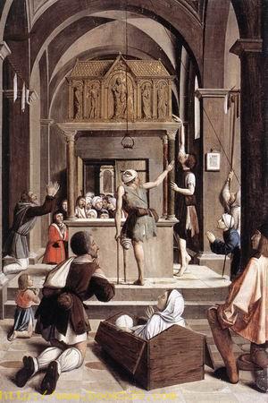 Pilgrims at the Tomb of St Sebastian 1497